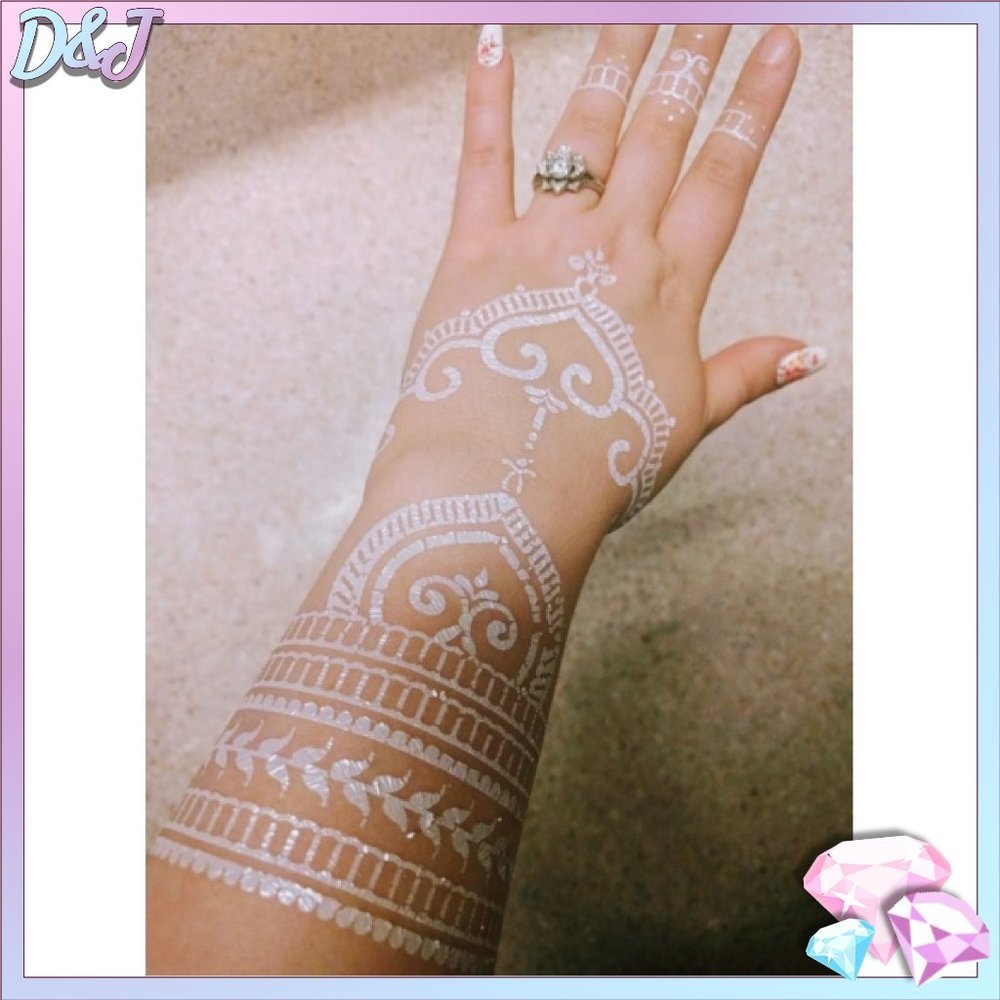 💎✨ White Temporary Tattoo